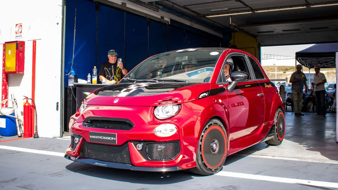 Pruebas en pista del Giannini Spettacolo: la Fiat 500 con 250 CV